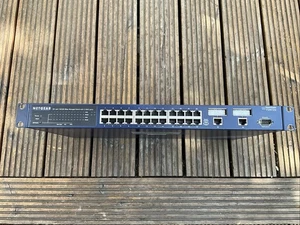 24 Port 1U NetGear 100Mbps SmartSwitch-used - Picture 1 of 5
