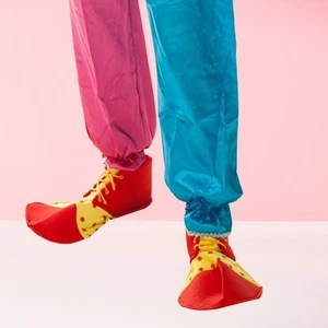 Masquerade Shoes Costume Footwear Uomo Scarpe Da Clown Uomini Adulti - Foto 1 di 11