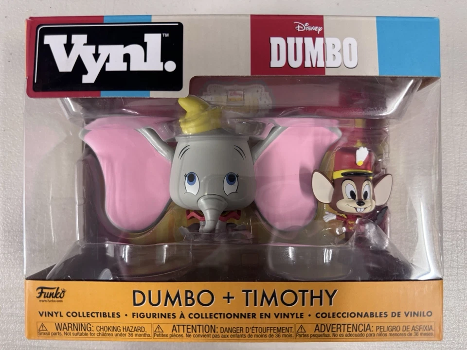 Dumbo + Timothy (paquete de 2) ~ Disney ~ Funko Vynl. ~ RARO y difícil de encontrar (HTF) Foto 1 de 4
