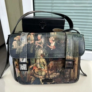 Dr Martens Bag 2015 William Hogarth Renaissance 11" Leather Satchel Crossbody - Picture 1 of 12