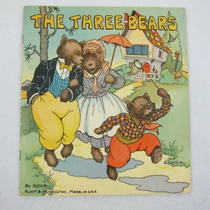 Vintage 1934 The Three Bears Illustrated Childrens Book The Platt & Munk Co - Picture 1 of 12