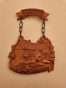 VINTAGE 12.IVV Wanderung SV Morbach 1990 JAKOBSMÜHLE-MORBACH Hiking Medal BIN! - Picture 1 of 9