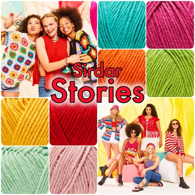 Sirdar Stories Cotton Rich Blend DK Weight Knitting/ Crochet Yarn 50g Ball