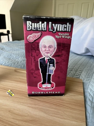 NHL Detroit Red Wings Budd Lynch Announcer Bobblehead Cover