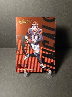 Andy Dalton 2018 Absolute Spectrum #19 Cincinnati Bengals Carolina Panthers  - Image 1 of 2