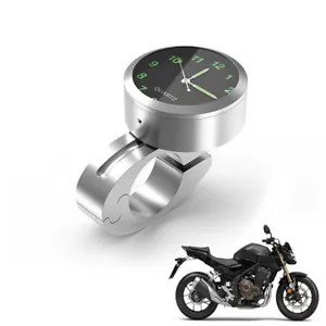 A76C Motorrad Lenker Uhr Einbau Motorrad beleuchtet Quarzuhr Digital Wasserdicht - Bild 1 von 15