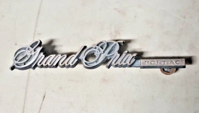 Header Panel Emblem Script Fits 78-80 GRAND PRIX LOC-135D - Image 1 of 4