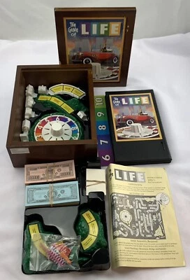 2009 Game of Life Wood Book Collection by Hasbro Complete Great Cond FREE SHIP - Image 1 of 4