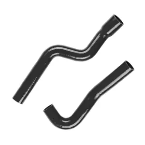 Black For Jeep Wrangler JK 2.8CRD 2007-2010 EEP/044A Silicone Intercooler Hose - Picture 1 of 10