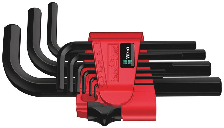Wera 021737, 950/9 Hex-Plus 7 L-Key Set, Metric, Blacklaser, 9 Pieces - Image 1 of 1