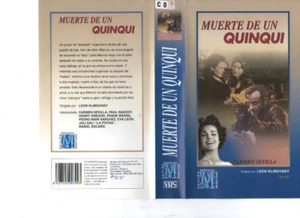 MUERTE DE UN QUINQUI DE LEON KLIMOVSKY RARA VHS - Imagen 1 de 1