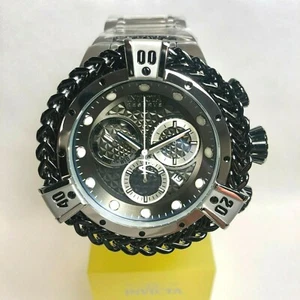 INVICTA 30541 Bolt Herc Reserve Mens 56mm Silver/Black Swiss Qrtz Bracelet Watch - Picture 1 of 5