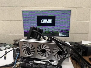 GIGABYTE GeForce RTX 3060 Ti VISION OC 8GB GDDR6 Graphics Card Artifacting Repai - Photo 1/3