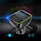 BT Wireless PD Car Bluetooth 5.0+ Charger FM Transmitter Adapter 2USB Mp3 Player