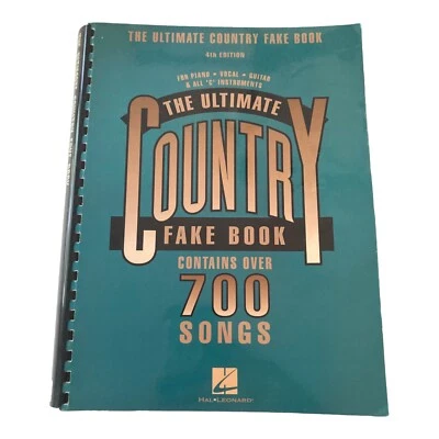 Hal Leonard Ultimate Country Fake Book C Instruments Piano Flute Vocal Guitar - Image 1 of 4