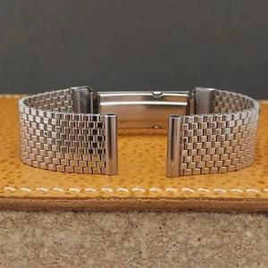 5/8" JB Champion Stainless Steel Mesh Unused nos 1940s Vintage Watch Band - Picture 1 of 10