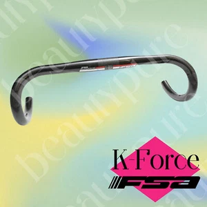 Manillar compacto FSA K-Force 31,8 mm x 400 cm bicicleta de carretera negra carbono - Imagen 1 de 1
