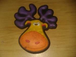 Vintage 90's small rubber moose head decor/toy. (C36f) - Picture 1 of 4
