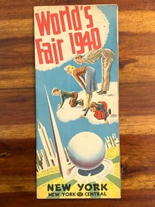 Worlds Fair 1940 Exhibit Overview Travel Brochure New York Central Accommodation - Picture 1 of 7