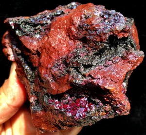 Muestra completa de azurita roja natural y malaquita verde 580 g RARA ia2465 - Imagen 1 de 12