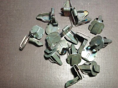 18pcs NORS 1964-1977 GTO Skylark GS 442 sail door panel clips green dichromate - Image 1 of 4
