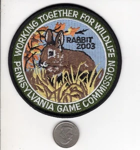 2003 PENNSYLVANIA GAME COMMISSION WORKING TOGETHER FOR WILDLIFE RABBIT PATCH - Picture 1 of 1