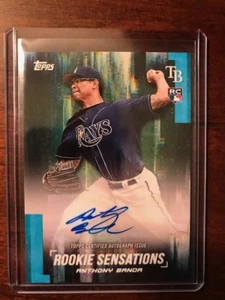 2018 Topps On Demand ANTHONY BANDA AUTO Rookie Sensations Rays RC Autograph - Foto 1 di 2