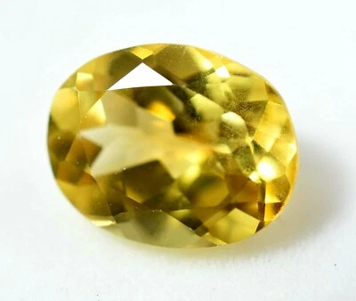2.90 Ct Natural Lemon Citrine Oval Cut GGL Certified AAA+ Quality Treated Gem - Image 1 of 4
