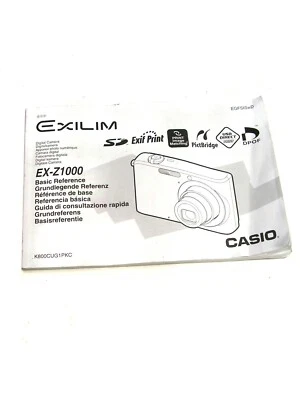 CÁMARA DIGITAL CASIO EXLIM EX-Z1000 MANUAL DE USUARIO USADA EN 7 IDIOMAS Foto 1 de 4