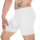 High Leg Boxer Brief Ice Silk Shorts Daliy Comfortable High Leg Men Sexy-Panties
