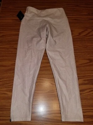 NUEVO CON ETIQUETAS PANTALÓN LEGGING ONZIE FLOW YOGA Para Mujer Taupe/Blanco ALTO BÁSICO MIDI #T2029 M Foto 1 de 4