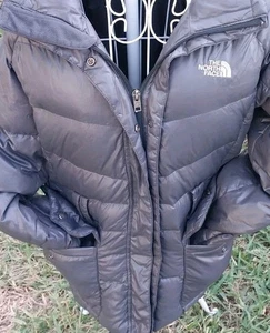 Chaqueta The North Face S/p Mujer Gris Puffer Plumón de Ganso 550 Relleno Acolchado Nylon - Imagen 1 de 8