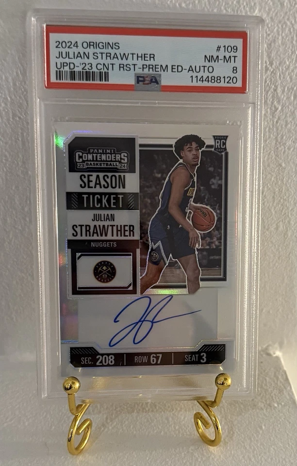 2024 Origins Julian Strawther Auto Season Ticket 🔥 - Image 1 of 1