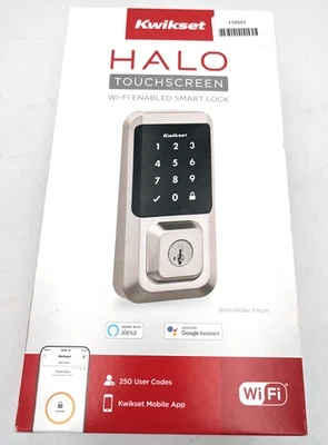 Kwikset Halo 99390-001 Touchscreen Wi-Fi Electronic Smart Lock Satin Nickel - Image 1 of 4