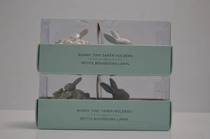 Williams Sonoma Bunny Tiny Taper Holder Candle Decor Easter Rabbit Spring NIB - Picture 1 of 6