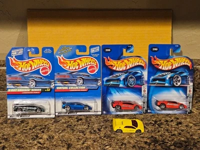 Hot Wheels Lot of 5 Lamborghini Diablo Variation Final Run Virtual X-Ray Yellow - Image 1 of 3