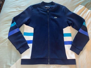 LACOSTE SPORT BLU FULL ZIP FELPA GIACCA RAGAZZO TAGLIA 12 - Foto 1 di 6