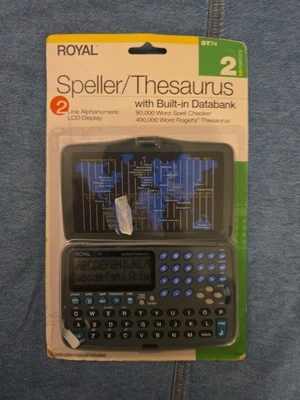 Royal Electronic Speller Thesaurus - ST74 - Built in Databank - Original Package - Image 1 of 2