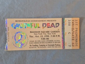 October 10-13-94 1994 Grateful Dead Ticket Stub Madison Square Garden New York 2 - Picture 1 of 2