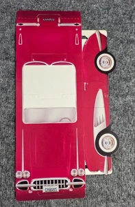 Namkung Corvette Red Cardboard Promotional Item Biodegradable Admark 1987 Vtg - Picture 1 of 4