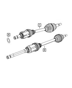 Genuine Mopar Axle Half Shaft Left 52124713AD - Picture 1 of 3