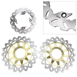 Front & Rear Wheel Brake Disc Rotors For Honda CBR1000RR 2008 2009 2010-2015 14 - Picture 1 of 9