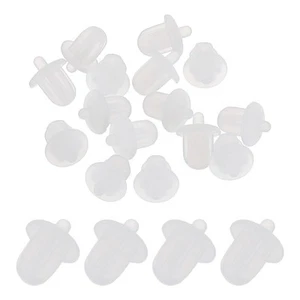 15pcs 6.35mm Audio Jack Port Duct Cover PC DVD Microphone Plugs Caps, Clear - Zdjęcie 1 z 7