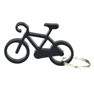 Fahrrad Schlüsselanhänger Flaschenöffner - Schwarz  - Bild 1 von 2