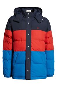 Original Penguin Men's Quilted Colorblocked Puffer Jacket $198 Size XL #2U 207 B
