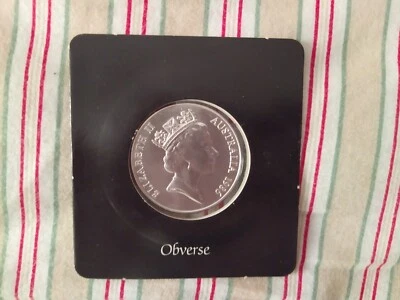 SILVER COIN $ 10 QUEEN ELIZABETH II 1836/1986 AUSTRALIA COAT OF ARMS - Image 1 of 4