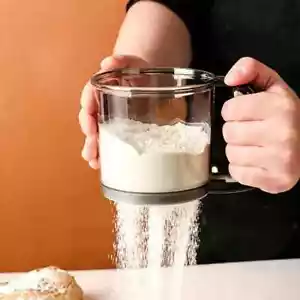 Semi-Automatic Flour Sifter with Hand Press Flour Sieve Non-stick Baking Tools - Picture 1 of 9