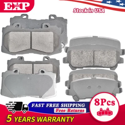Disc Brake Pads For 15-20 GMC Canyon 15-17 Chevrolet Colorado FRONT&REAR Ceramic - Image 1 of 4