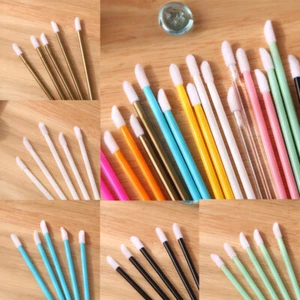100PCS of Brush Lip gloss lipstick Mouth Portable red lip tools Disposable - Picture 1 of 21