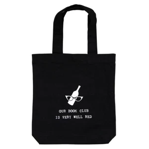 Ganz Funny Canvas Tote Bag For Women – Book Club Very Well Red - Picture 1 of 4